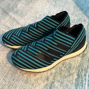 Adidas Tango Nemeziz laceless trainers.
